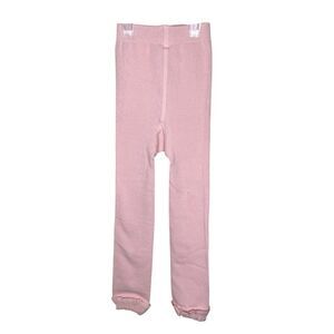 Ruffle Butts Ballet Pink Knit Footless Tights Leggings Size 2T-4T